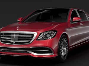 mercedes maybach s 560 x222 2018 3D Model