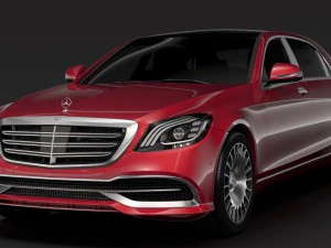 mercedes maybach s 560 x222 2018 3D Model