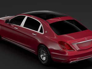 mercedes maybach s 560 x222 2018 3D Model