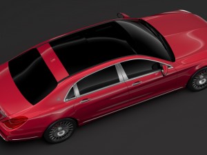 mercedes maybach s 560 x222 2018 3D Model