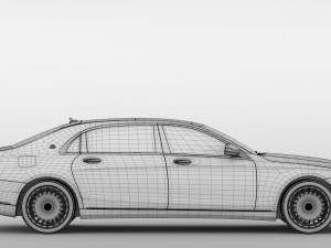 mercedes maybach s 560 x222 2018 3D Model