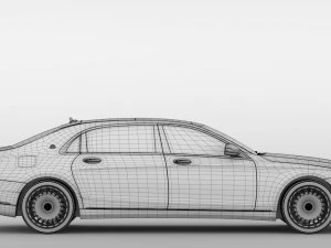 mercedes maybach s 560 x222 2018 3D Model