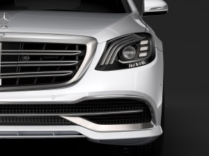 mercedes maybach s 650 x222 2018 3D Model