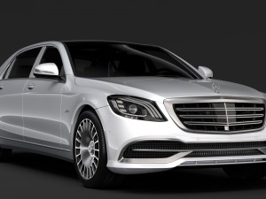 mercedes maybach s 650 x222 2018 3D Model