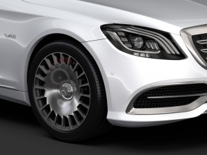 mercedes maybach s 650 x222 2018 3D Model