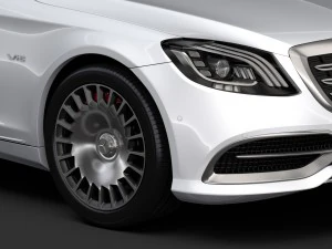 mercedes maybach s 650 x222 2018 3D Model