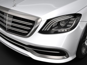 mercedes maybach s 650 x222 2018 3D Model