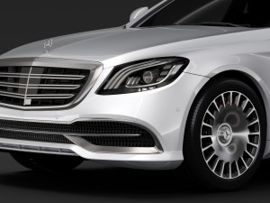 mercedes maybach s 650 x222 2018 3D Model