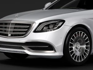 mercedes maybach s 650 x222 2018 3D Model