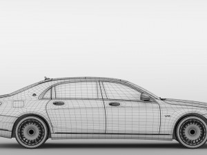 mercedes maybach s 650 x222 2018 3D Model
