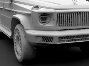 mercedes maybach g 600 w464 2019 3D Model