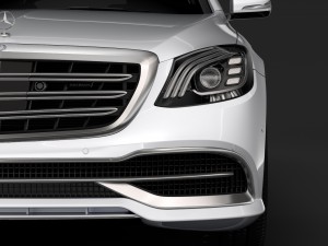 mercedes maybach s 650 pullman vv222 2018 Modelo 3D