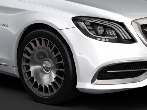 mercedes maybach s 650 pullman vv222 2018 Modelo 3D