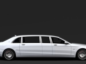 mercedes maybach s 650 pullman vv222 2018 Modelo 3D