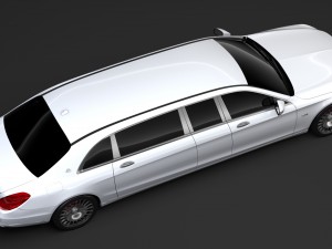 mercedes maybach s 650 pullman vv222 2018 Modelo 3D