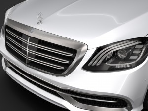 mercedes maybach s 650 pullman vv222 2018 Modelo 3D