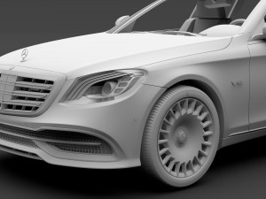 mercedes maybach s 650 pullman vv222 2018 Modelo 3D