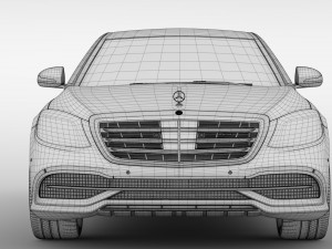 mercedes maybach s 650 pullman vv222 2018 Modelo 3D