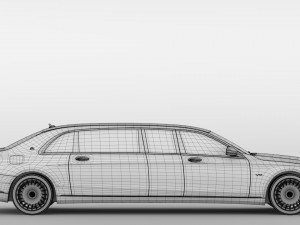 mercedes maybach s 650 pullman vv222 2018 Modelo 3D
