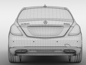 mercedes maybach s 650 pullman vv222 2018 Modelo 3D