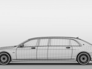 mercedes maybach s 650 pullman vv222 2018 Modelo 3D