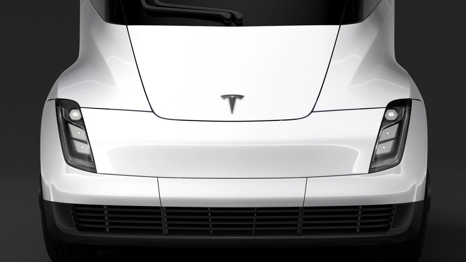tesla semi 4axis 2018 3D Model .c4d .max .obj .3ds .fbx .stl .blend