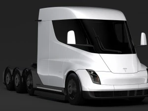 tesla semi 4axis 2018 3D Model