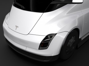 tesla semi 4axis 2018 Modèle 3D