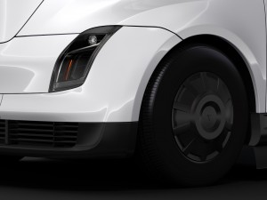 tesla semi 4axis 2018 Modèle 3D