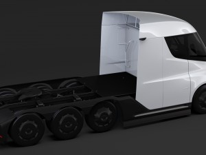 tesla semi 4axis 2018 Modèle 3D