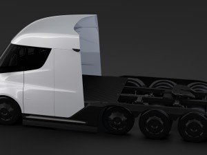 tesla semi 4axis 2018 Modèle 3D