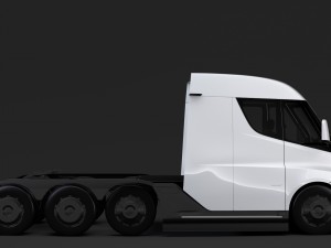 tesla semi 4axis 2018 Modèle 3D