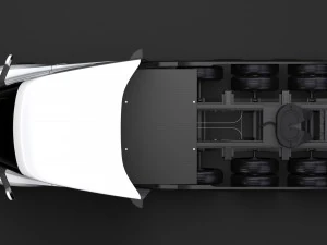 tesla semi 4axis 2018 3D Model