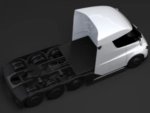 tesla semi 4axis 2018 3D Model
