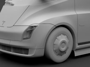 tesla semi 4axis 2018 3D Model