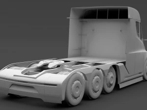tesla semi 4axis 2018 3D Model