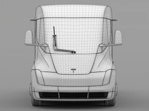 tesla semi 4axis 2018 3D Model