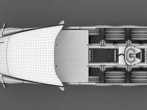 tesla semi 4axis 2018 Modèle 3D