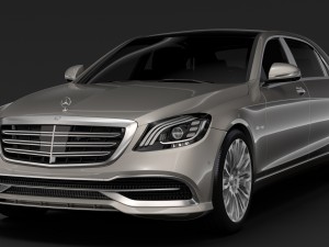 mercedes maybach s 560 4matic x222 2018 3D Model