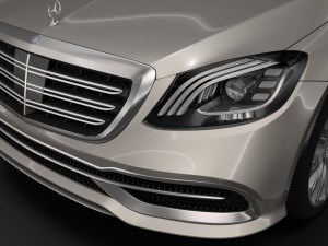 mercedes maybach s 560 4matic x222 2018 3D Model