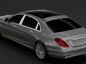mercedes maybach s 560 4matic x222 2018 3D Model
