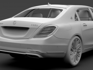 mercedes maybach s 560 4matic x222 2018 3D Model