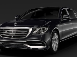 mercedes maybach s 650 guard x222 2018 3Dモデル
