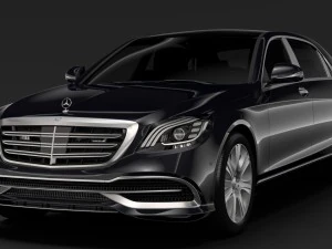 Mercedes Maybach S 650 Guard x222 2018 Model 3D