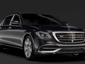 mercedes maybach s 650 guard x222 2018 3D Model