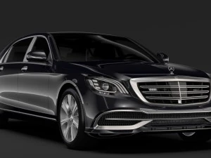 mercedes maybach s 650 guard x222 2018 3D Model