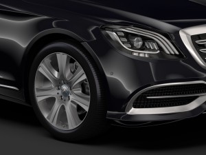 mercedes maybach s 650 guard x222 2018 3D Model
