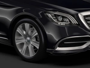 mercedes maybach s 650 guard x222 2018 3D Model