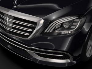 mercedes maybach s 650 guard x222 2018 3D Model