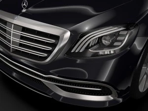 mercedes maybach s 650 guard x222 2018 3D Model
